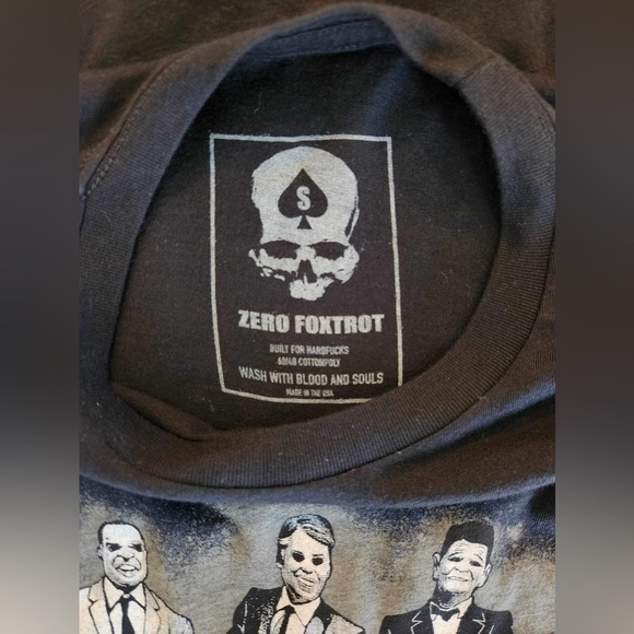 Zero Foxtrot Squad Goals Men's Black Tee Short Sleeve Size Small - Picture 7 of 10
